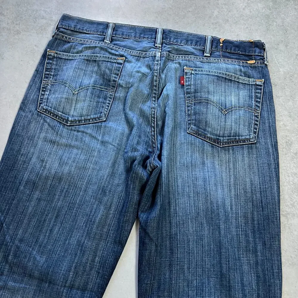 Levi's 514 Relaxed Straight Men's Size 38x30 Blue Loose Denim Jeans
